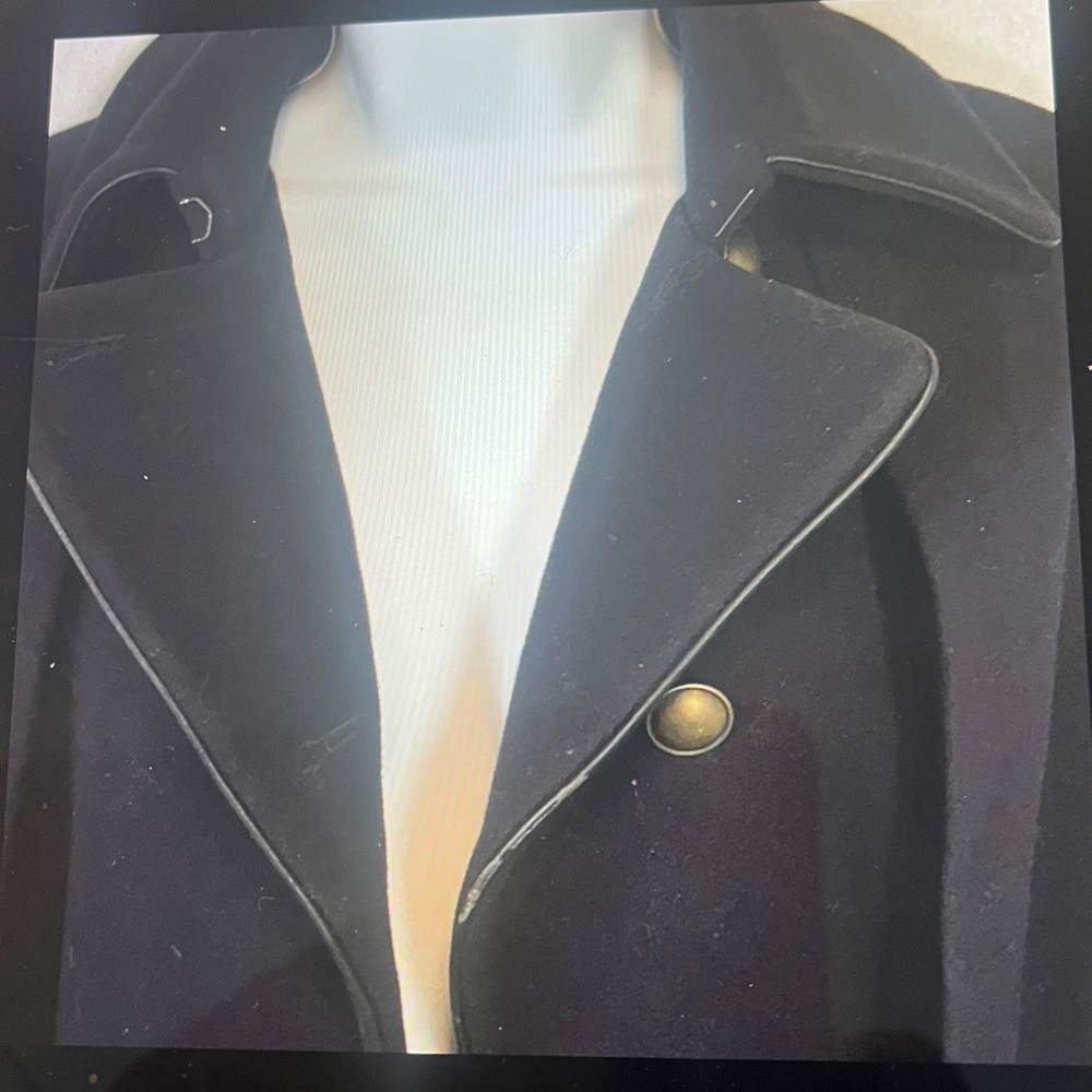 Banana Republic Black Wool Cape - Picture 9 of 12